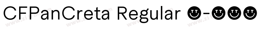 CFPanCreta Regular 常字体转换